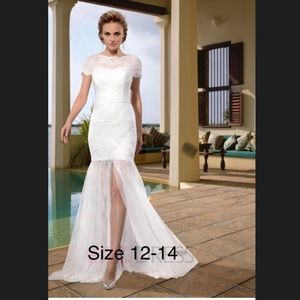 Elegant Wedding Dress perfect for a beach wedding!